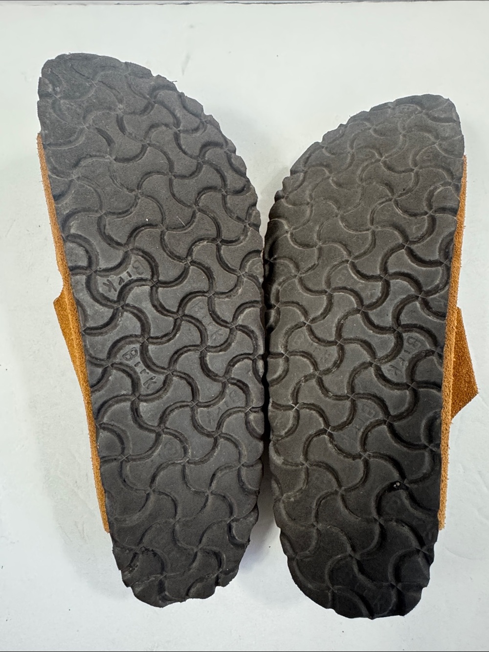 Birkenstock Brown Suede Double-Buckle Sandals Arizona Sz 38 - Picture 10 of 12